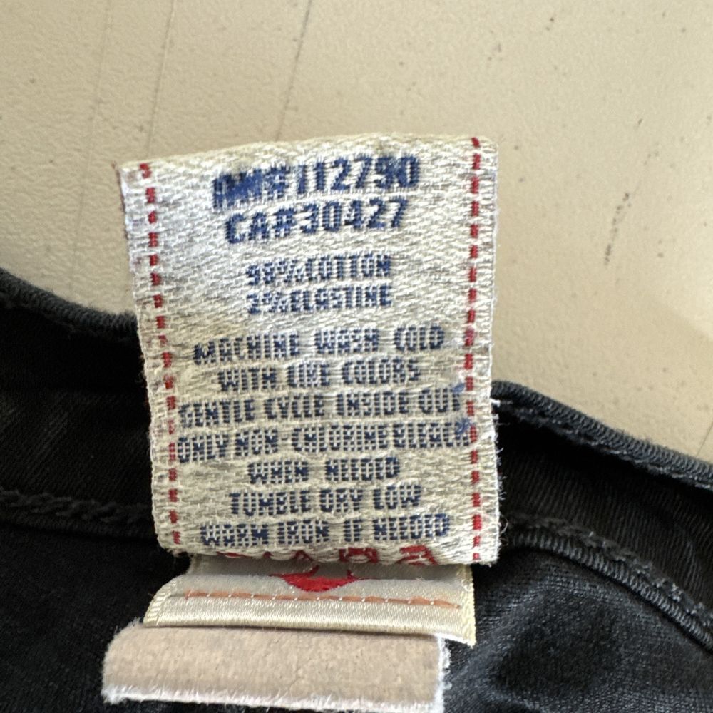 True Religion Jeans Casey Womens 29x29 Black Low Skinny Stretch Dark Wash Denim - Picture 10 of 12